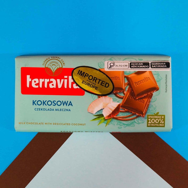 Chocolate ao Leite com Coco - Terravita - 100g