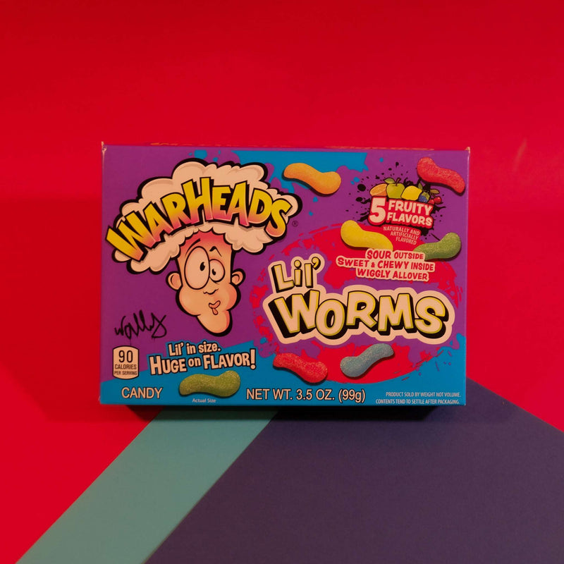 Warheads Lil Worms 99g Casa da Bruxa