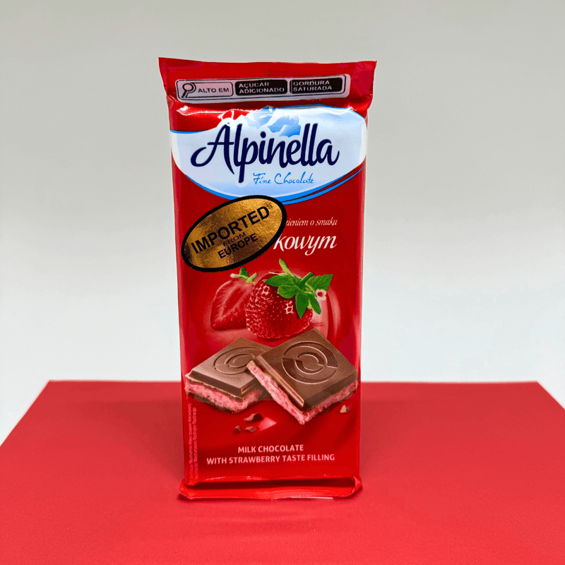 ALPINELLA AO LEITE COM MORANGO 100g