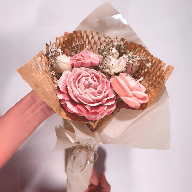 Buquê de Velas e Chocolate G - Frete Grátis