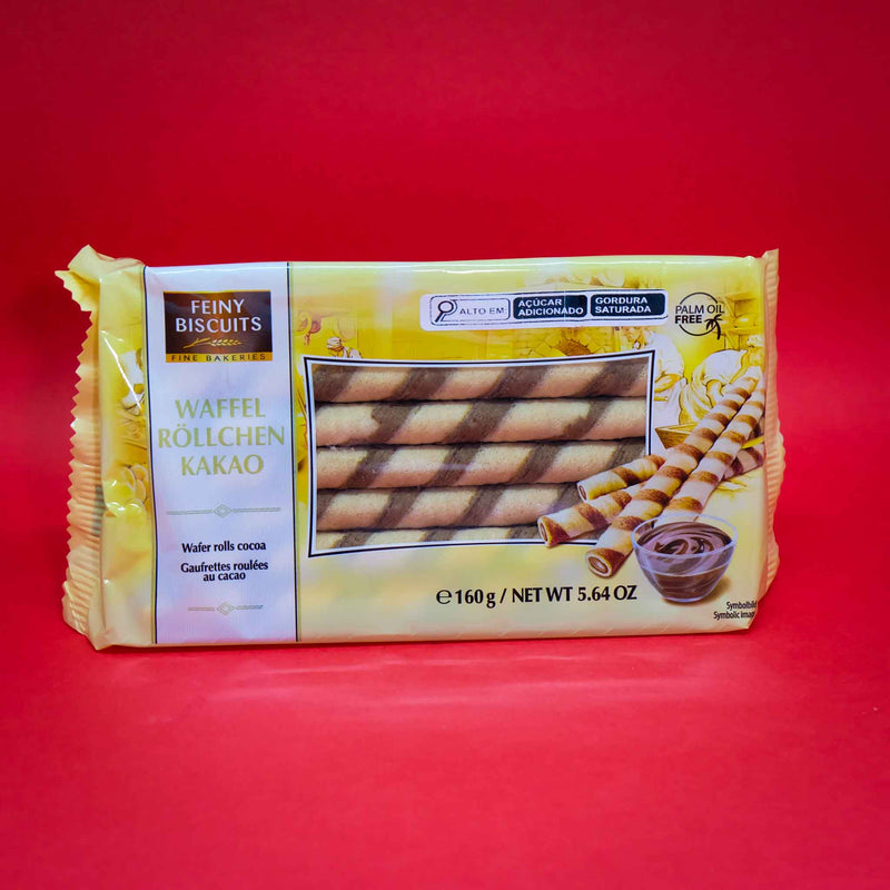 Waffel Röllchen Kakao - Canudo De Wafer Com Chocolate 160g