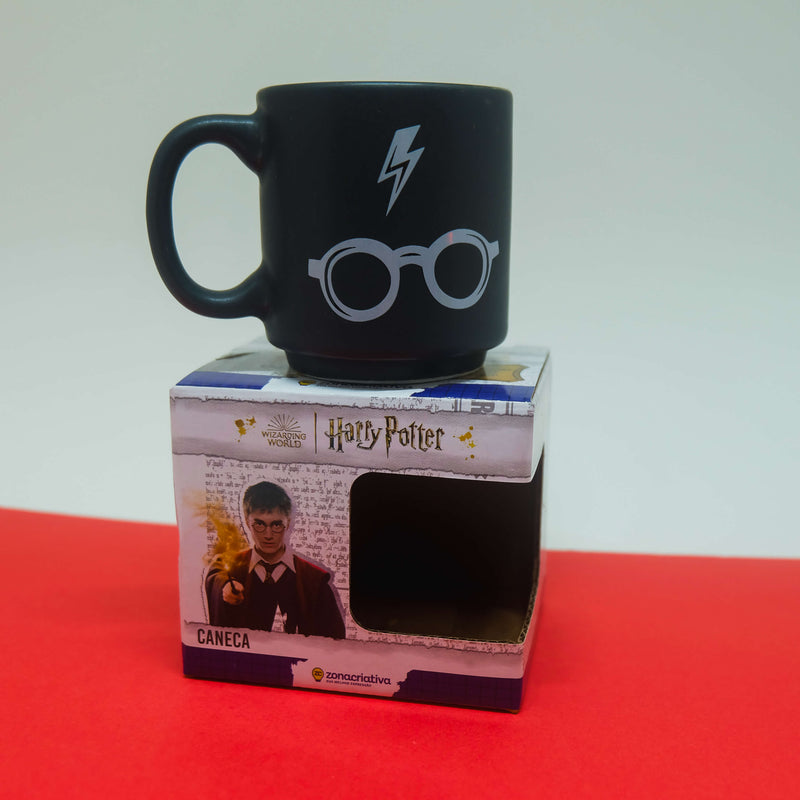 Caneca Mini Tina Oculos e Raio - Harry Potter - 100ml