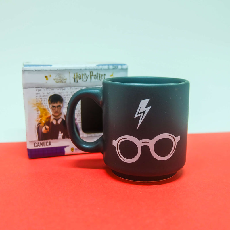 Caneca Mini Tina Oculos e Raio - Harry Potter - 100ml
