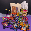 Kit Halloween GG com 63 doces interativos, ecobag e máscara de brinde – Casa da Bruxa