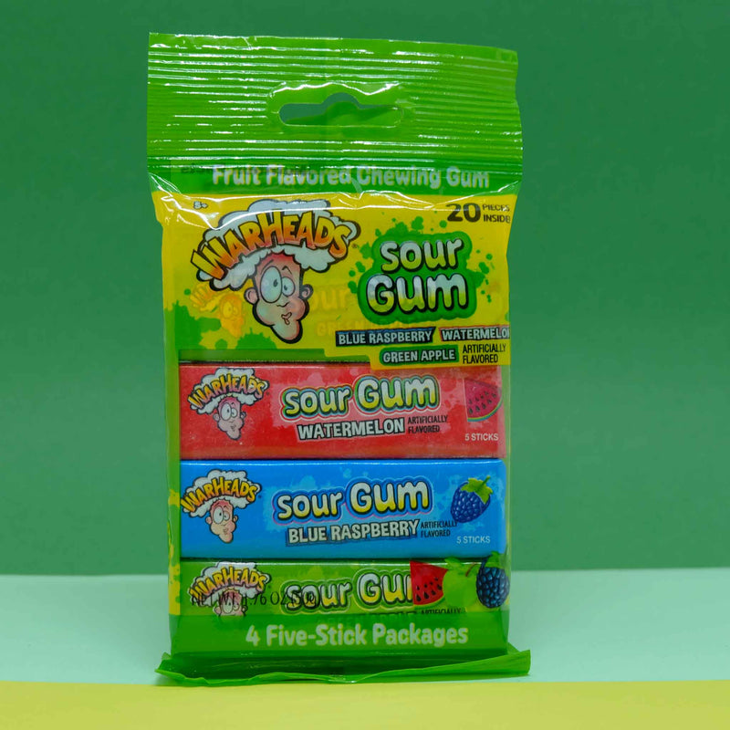 Warheads Sour Gum - 4 sabores - 49,8G