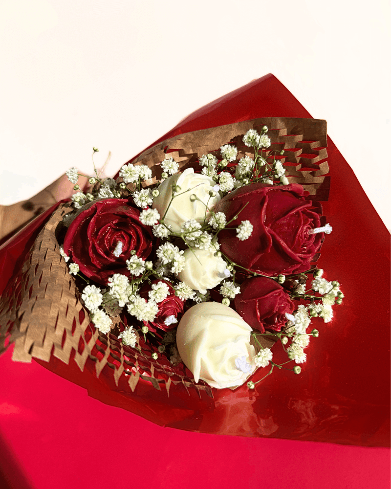 Buquê de Rosas com Chocolate - Dia dos Namorados