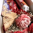 Buquê de Velas Aromáticas com Chocolate Importado Biscoff — Dia dos Namorados
