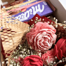 Buquê de Velas Aromáticas com Chocolates Milka Importados — Dia dos Namorados