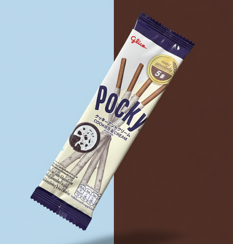 Biscoito Pocky Sabor Cookie & Cream 20g